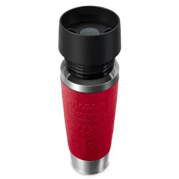 EMSA Travel Mug Classic N2022200 travel mug 500 ml Black, Red, Stainless steel Stainless steel