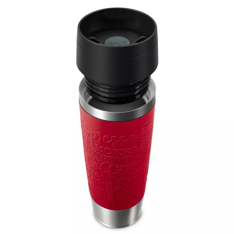 EMSA Travel Mug Classic N2022200 travel mug 500 ml Black, Red, Stainless steel Stainless steel