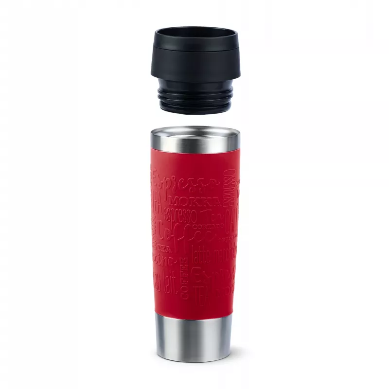 EMSA Travel Mug Classic N2022200 travel mug 500 ml Black, Red, Stainless steel Stainless steel