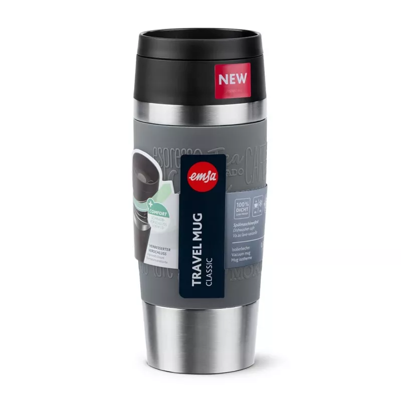 EMSA Travel Mug Classic 360 ml grey stainless steel travel mug