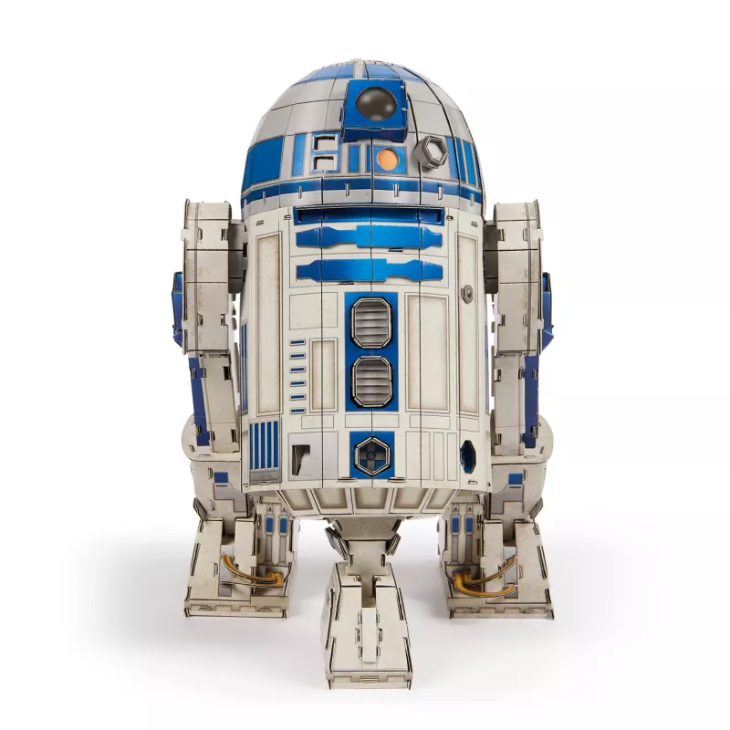 4D Build , Star Wars R2-D2 Cardstock Model Kit 201 Pcs | Star Wars Toys Desk Decor | Building Toys | 3D Model Kits for Adults & Teens 12+