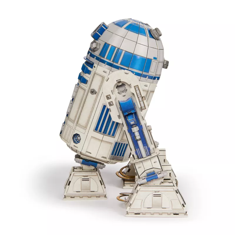 4D Build , Star Wars R2-D2 Cardstock Model Kit 201 Pcs | Star Wars Toys Desk Decor | Building Toys | 3D Model Kits for Adults & Teens 12+