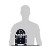 4D Build , Star Wars R2-D2 Cardstock Model Kit 201 Pcs | Star Wars Toys Desk Decor | Building Toys | 3D Model Kits for Adults & Teens 12+