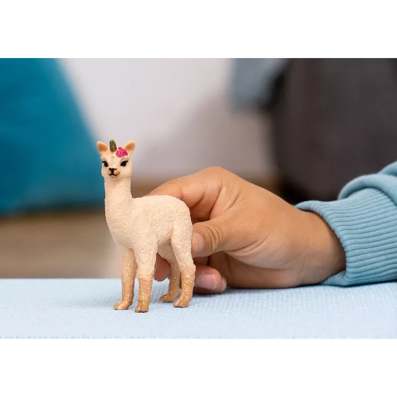 Figure Schleich BAYALA Llama Unicorn Foal, brown, for ages 5+