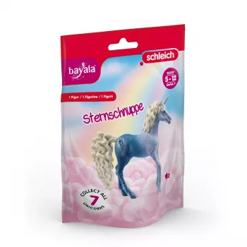Schleich collectible unicorn figurine Shooting Star, plastic, blue, for ages 5+