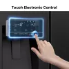 Hisense Side by Side Fridge RS818N4TFE, Freestanding, American Door, Black, Touch, LED, On-Door Display