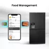 Hisense Side by Side Fridge RS818N4TFE, Freestanding, American Door, Black, Touch, LED, On-Door Display