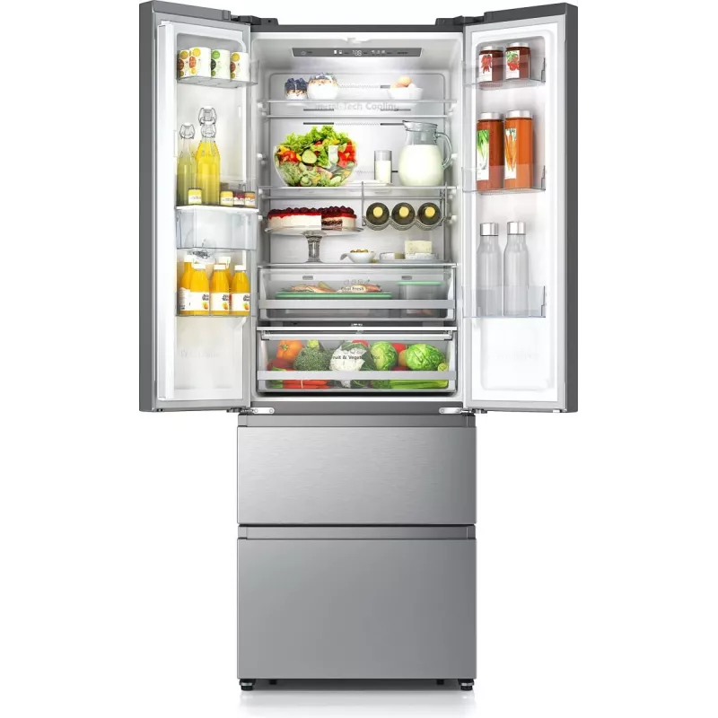 Hisense RF632N4WIE side-by-side refrigerator Freestanding 485 L Grey, Stainless steel