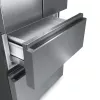 Hisense RF632N4WIE side-by-side refrigerator Freestanding 485 L Grey, Stainless steel