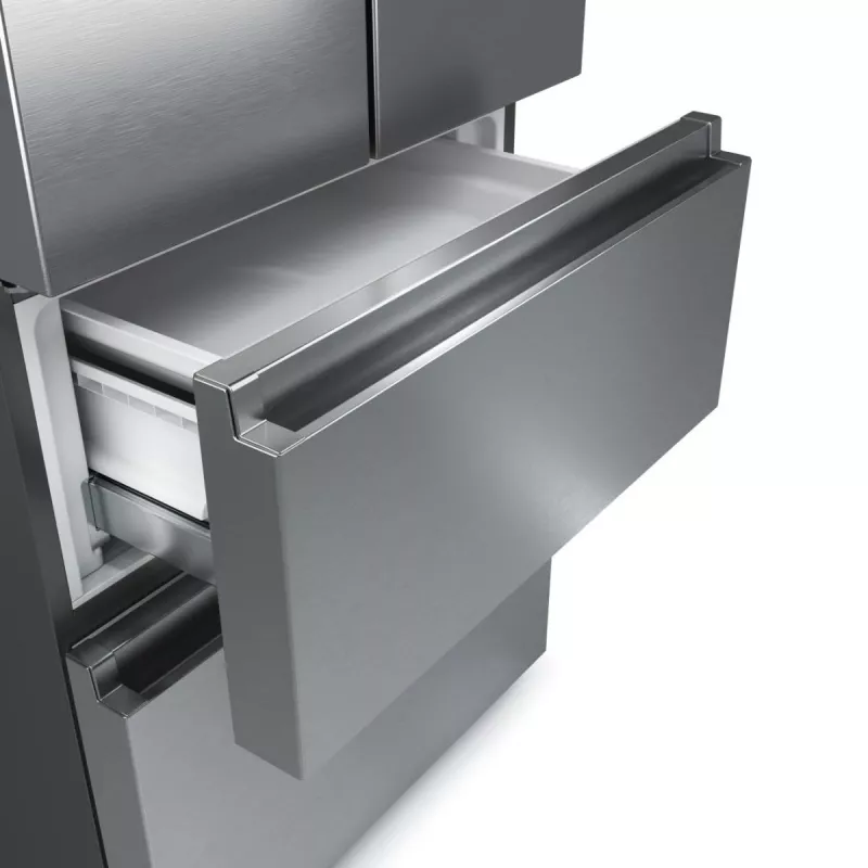 Hisense RF632N4WIE side-by-side refrigerator Freestanding 485 L Grey, Stainless steel
