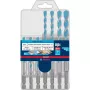 Drill bit set Bosch EXPERT HEX-9 MultiConstruction, 7 pcs (Ø5, 5.5, 6, 7, 8, 10 mm)