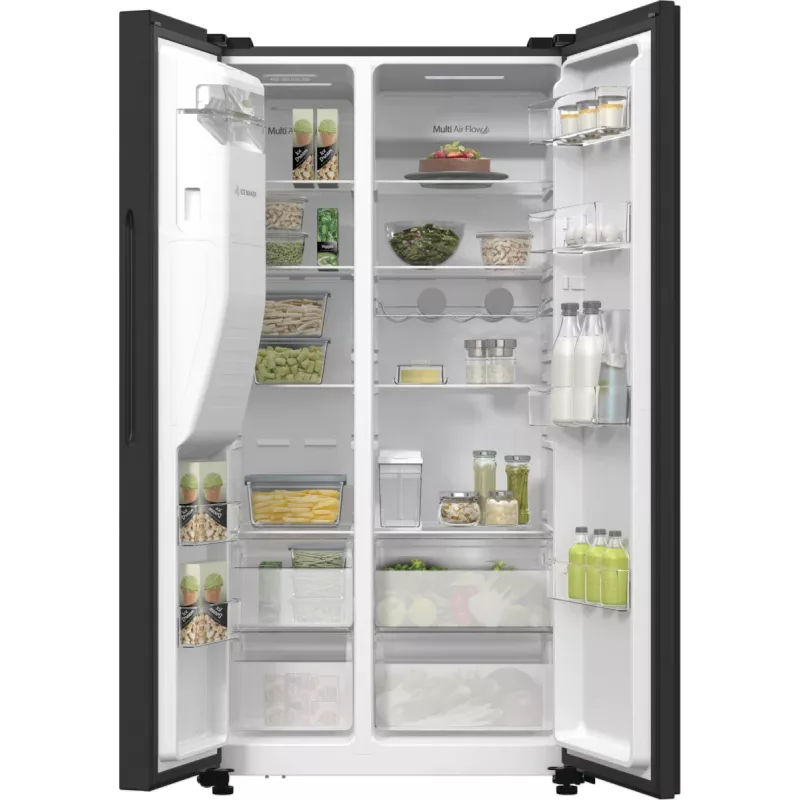 Hisense RS5P535NTFE side-by-side refrigerator Freestanding 566 L Black