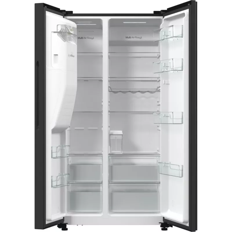 Hisense RS5P535NTFE side-by-side refrigerator Freestanding 566 L Black