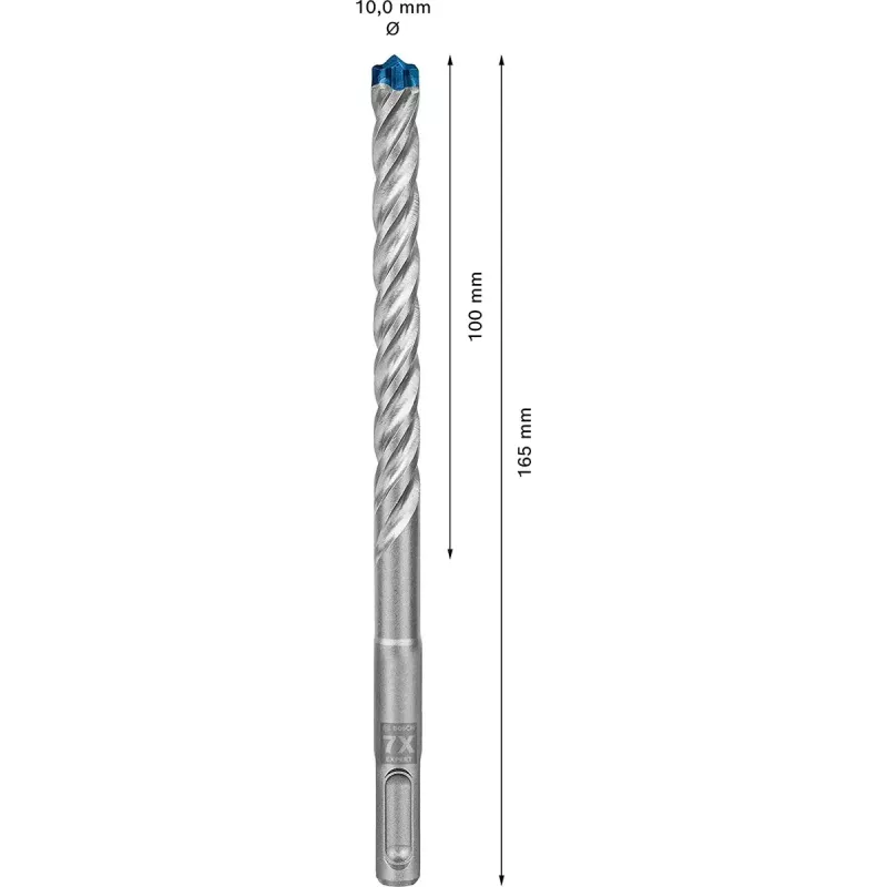 Bosch Expert SDS-plus-7X Hammer Drill Bit 5 mm x 165 mm, 10 pcs (2608900158)