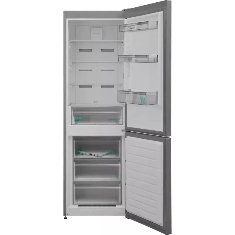 Sharp SJ-BA09RMXLC-EU, fridge/freezer combination (stainless steel)
