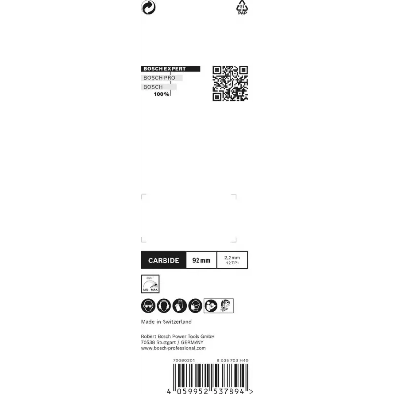 Bosch 2 608 900 565 jigsaw/scroll saw/reciprocating saw blade Jigsaw blade Carbide 3 pc(s)
