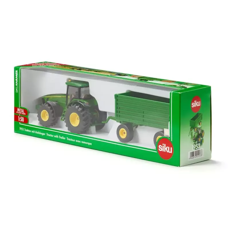 Tractor play vehicle Siku 1953 — metal and plastic, green, recommended age 3+