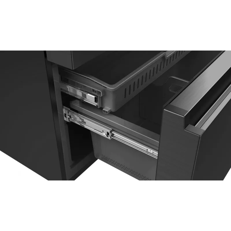 Hisense RF728N4SBFE side-by-side refrigerator Freestanding 560 L Black