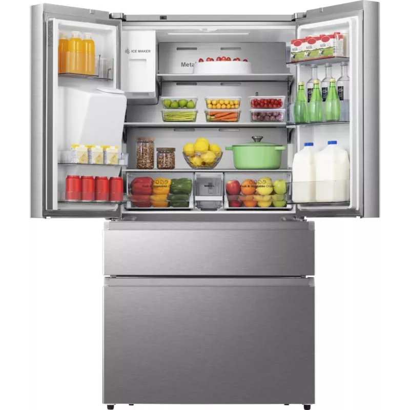 Hisense RF728N4SASE Freestanding 560 L Stainless steel