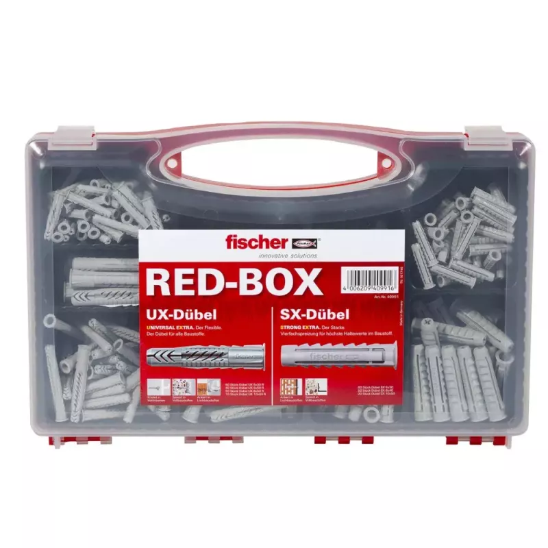 Screw & wall plug kit Fischer UX/SX 290 pcs