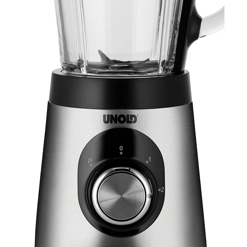 Unold Edel 1.5 L Tabletop blender 500 W Black, Stainless steel, Transparent
