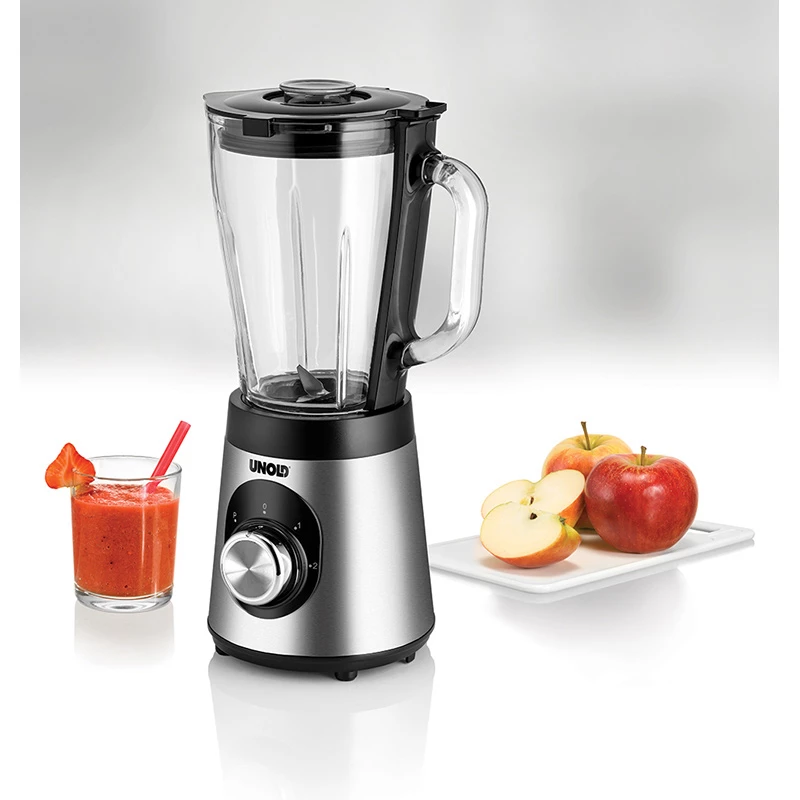 Unold Edel 1.5 L Tabletop blender 500 W Black, Stainless steel, Transparent
