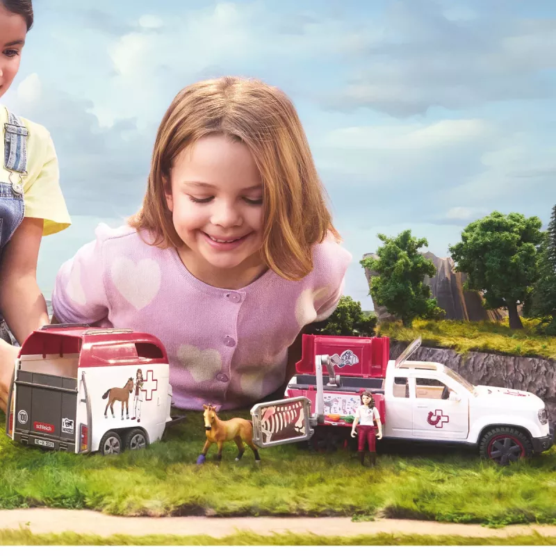 schleich HORSE CLUB Mobile vet with trailer, Animal, Horses, 5 yr(s), Multicolour