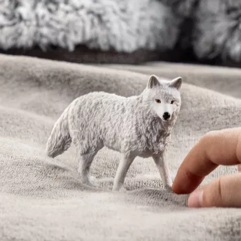 Figure Schleich Wilk Polarny 14880 – animal figurine, detailed plastic model, collectible play figure