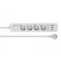 Power Extension DeLOCK 11206 1.5m 4 AC Outlets Indoor White