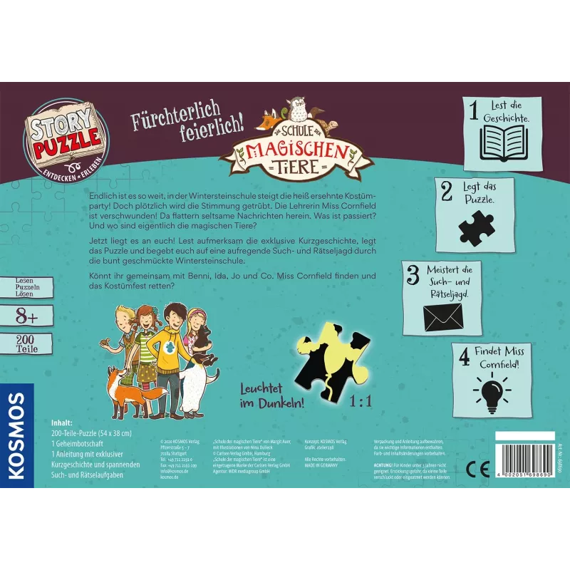 Story Puzzle: Die Schule der magischen Tiere - Fürchterlich feierlich!