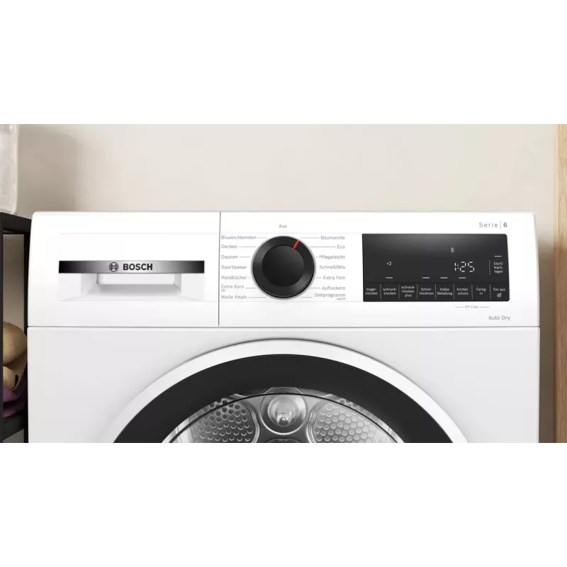 Bosch Serie 6 WQG241001 tumble dryer Freestanding Front-load 9 kg White