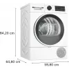 Bosch Serie 6 WQG241001 tumble dryer Freestanding Front-load 9 kg White
