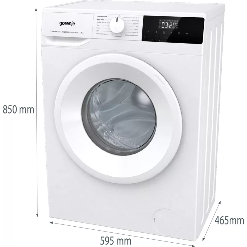 Gorenje WNHPI62SCPS/DE washing machine Front-load 6 kg 1200 RPM White