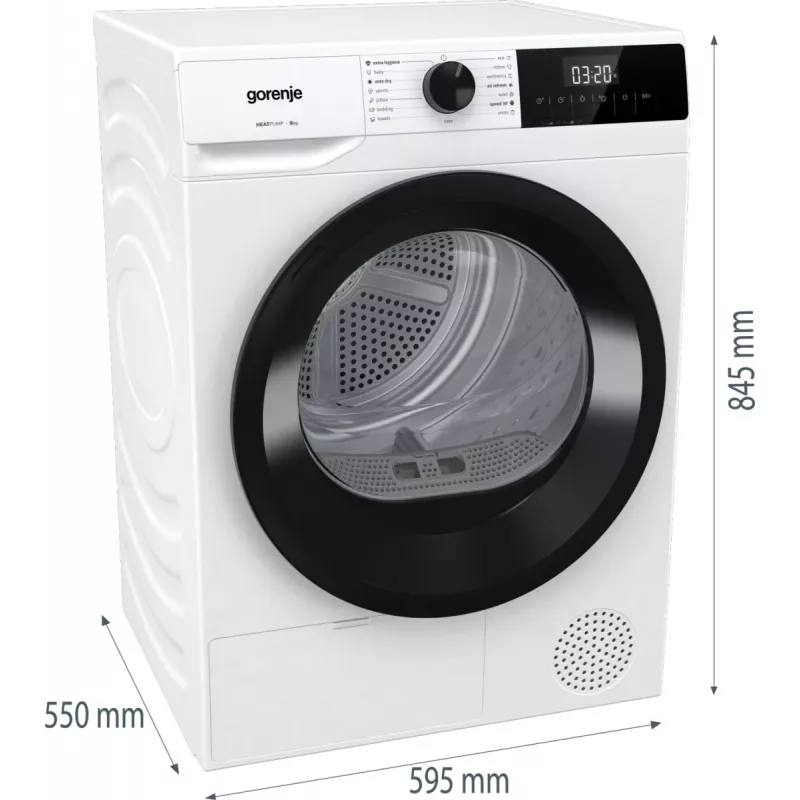 Gorenje DHNE83 tumble dryer Freestanding Front-load 8 kg White