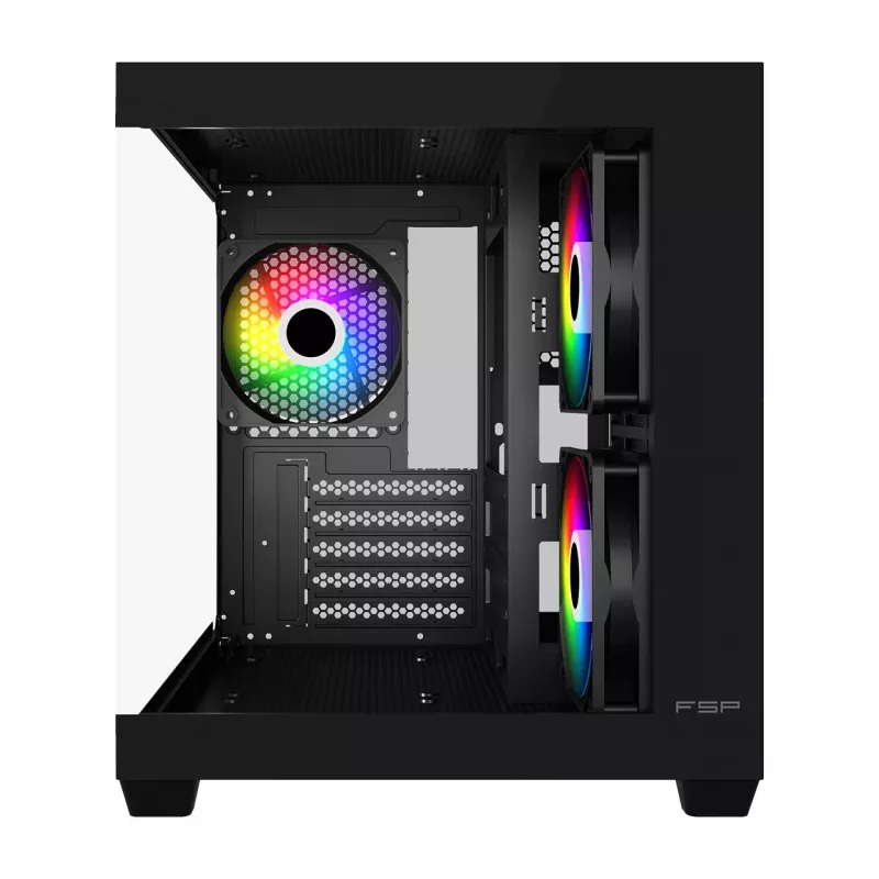Fortron FSP Geh Mini S140 BA micro-ATX / M-ITX PC case, ARGB, black