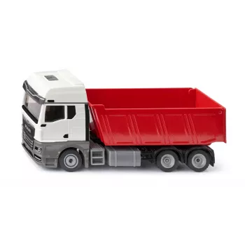 Die-cast model dump truck Siku Super Man by Siku, scale not specified, metal construction, moving bed