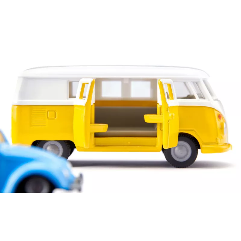 Car model set Siku VW T1 with trailer and VW Beetle, preassembled 1:50, size 42×200×51 mm