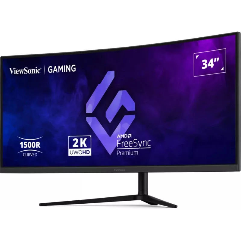 Viewsonic VX3418C-2K computer monitor 86.4 cm (34 inch) 3440 x 1440 pixels UltraWide Quad HD Black
