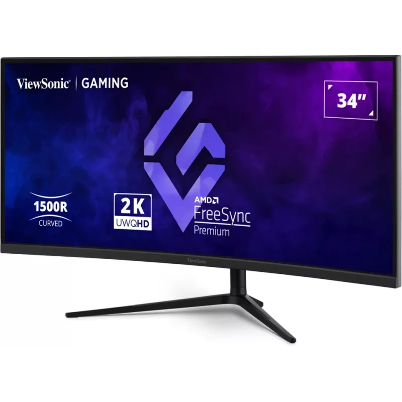 Viewsonic VX3418C-2K computer monitor 86.4 cm (34 inch) 3440 x 1440 pixels UltraWide Quad HD Black