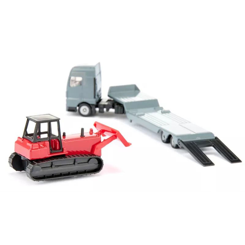 Siku MAN Truck with Bulldozer, Truck/Trailer model, 1:87, MAN, Grey, Red, China