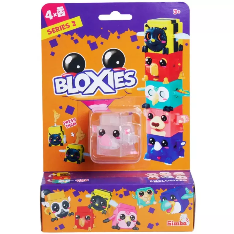 Toy Figures Pack, Simba-Dickie Bloxies Series 2 — Assorted 4 Figures