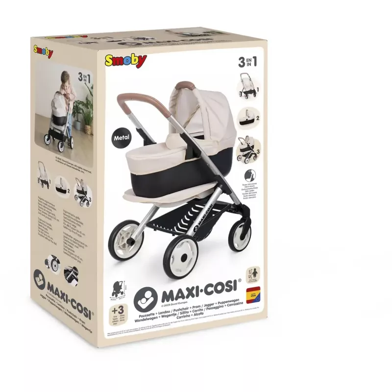 Doll's pram 3-in-1 Simba-Dickie Smoby Maxi-Cosi beige