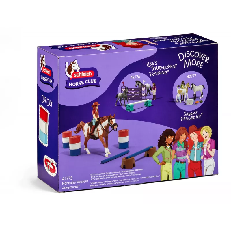 schleich HORSE CLUB Hannah's Western Adventures, 5 yr(s), Horses, Multicolour, Plastic
