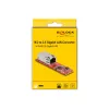 DeLOCK Converter M.2 Key B+M male to RJ45 2.5 Gigabit LAN port