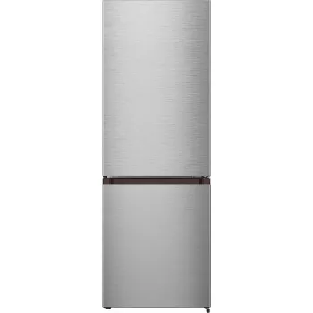 Freestanding fridge BOMANN KG 322.1, 175 L total, stainless steel, fridge 122 L + freezer 53 L, D class, 39 dB