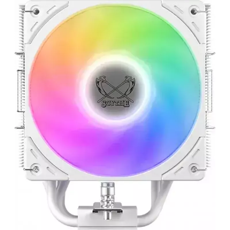 CPU cooler SCYTHE Mugen 6 Dual Fan White ARGB Edition, dual 120 mm fans, white finish