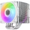 CPU cooler SCYTHE Mugen 6 Dual Fan White ARGB Edition, dual 120 mm fans, white finish
