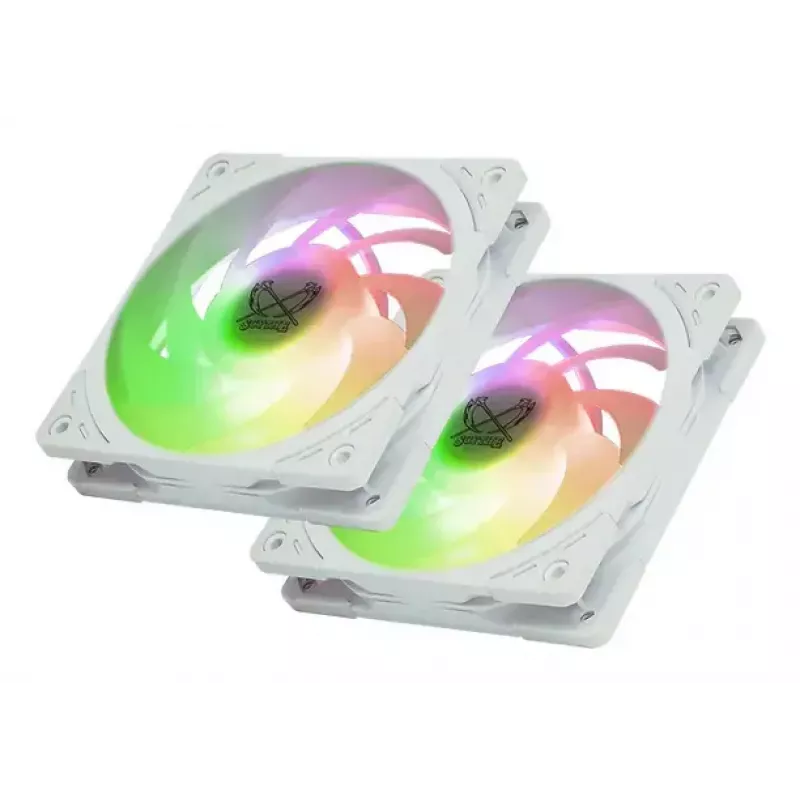 CPU cooler SCYTHE Mugen 6 Dual Fan White ARGB Edition, dual 120 mm fans, white finish