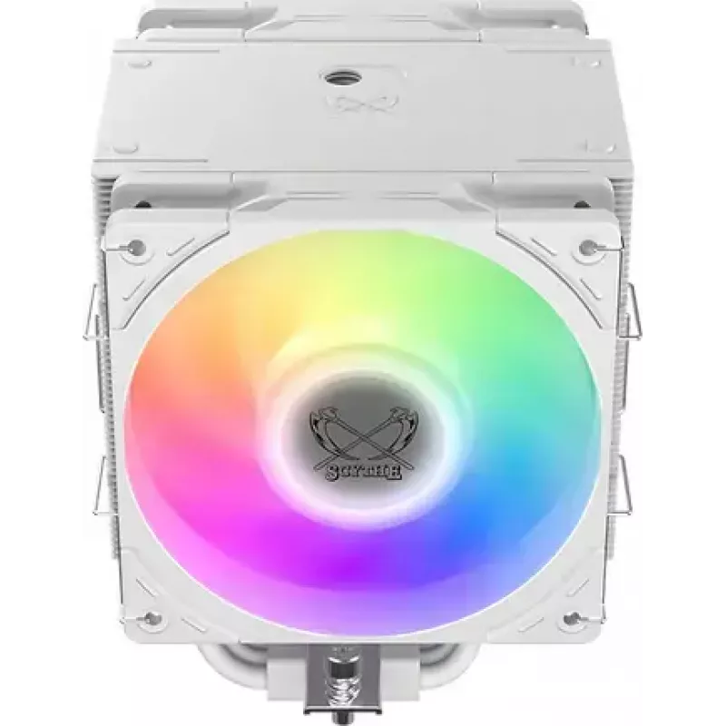 CPU cooler SCYTHE Mugen 6 Dual Fan White ARGB Edition, dual 120 mm fans, white finish