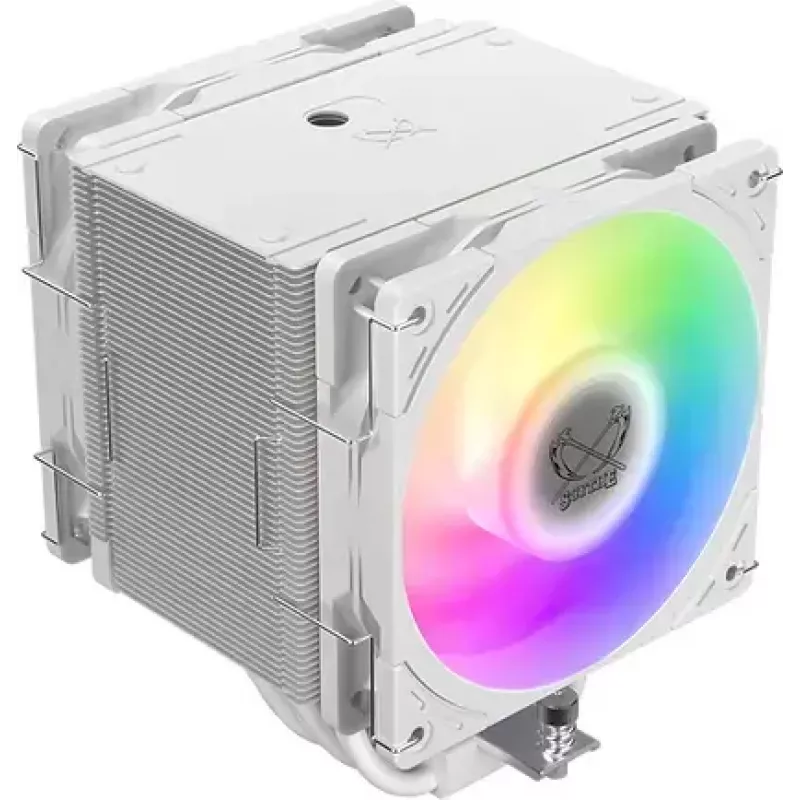 CPU cooler SCYTHE Mugen 6 Dual Fan White ARGB Edition, dual 120 mm fans, white finish